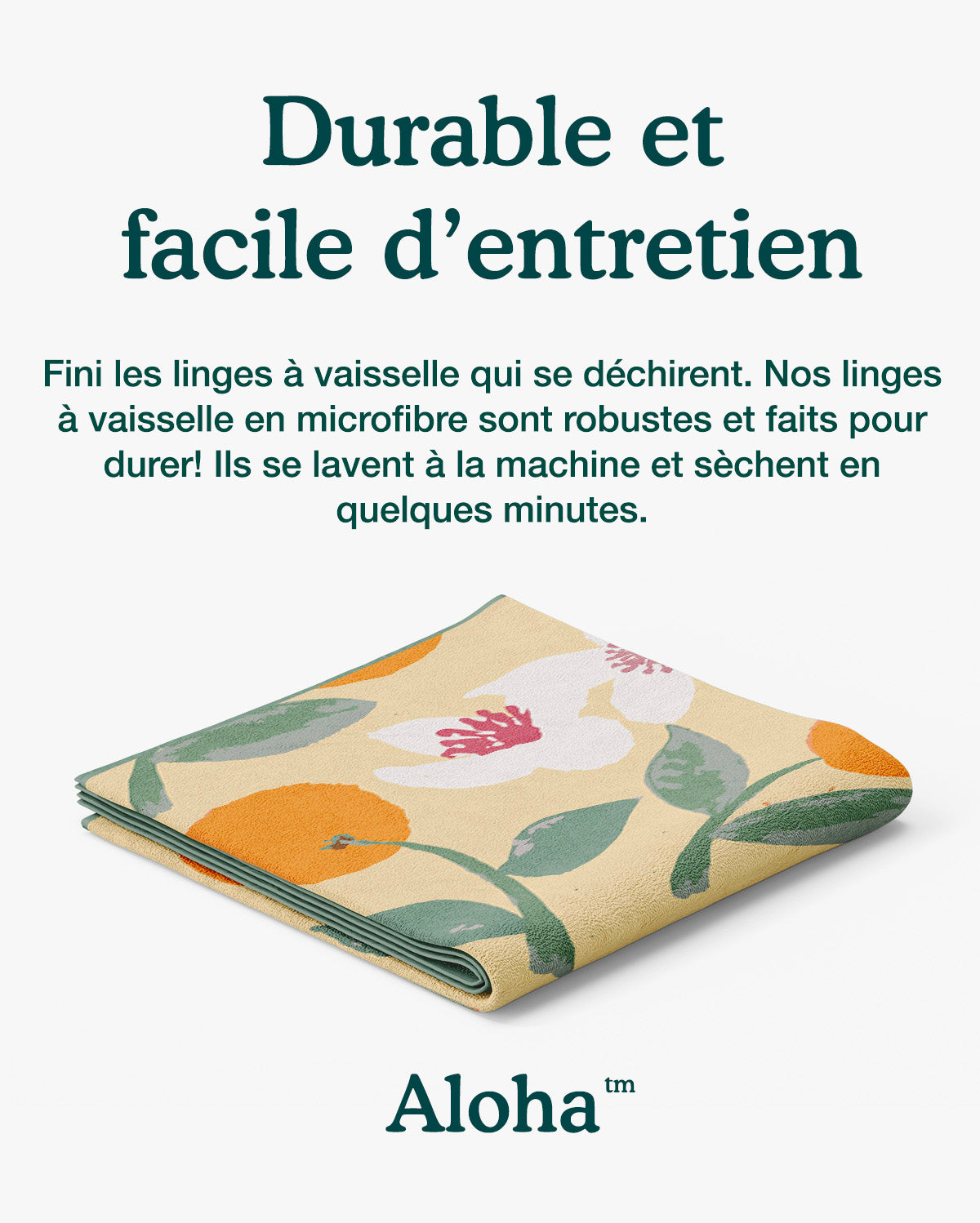Linges à vaisselle Douce Orange | Ensemble de 3