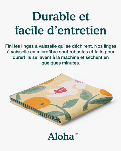 Linges à vaisselle Douce Orange | Ensemble de 3