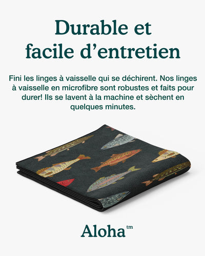 Linges à vaisselle Pêcheur | Ensemble de 3