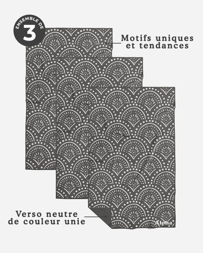 Linges à vaisselle Authentique | Ensemble de 3