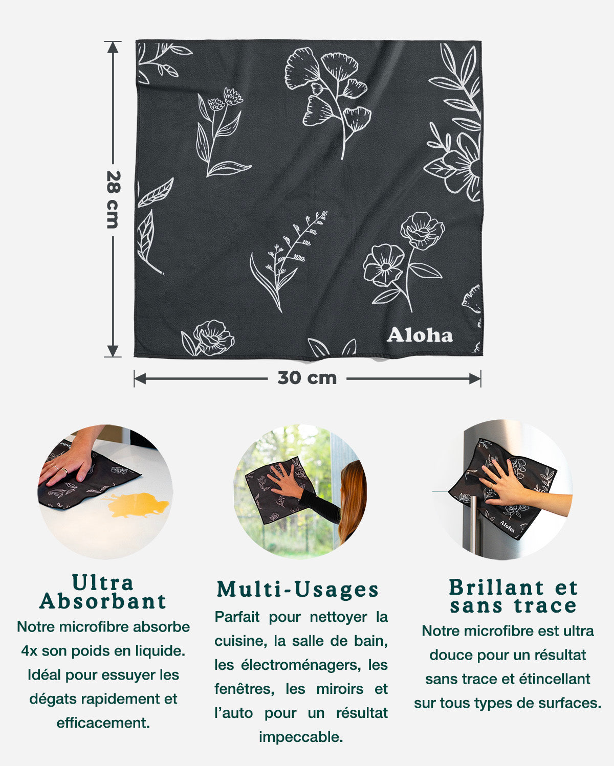 Linges de nettoyage Mixte | Ensemble Écono de 10