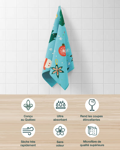 Linges à vaisselle Magie de Noël | Ensemble de 3