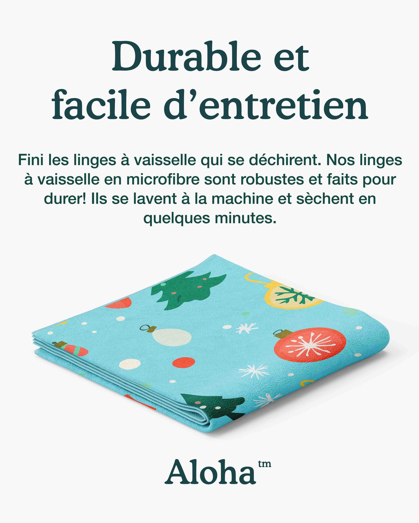 Linges à vaisselle Magie de Noël | Ensemble de 3