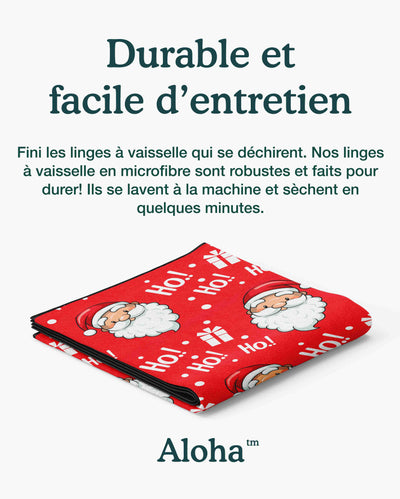 Linges à vaisselle Santa | Ensemble de 3