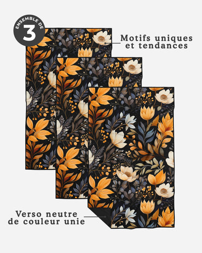 Linges à vaisselle Équinoxe | Ensemble de 3