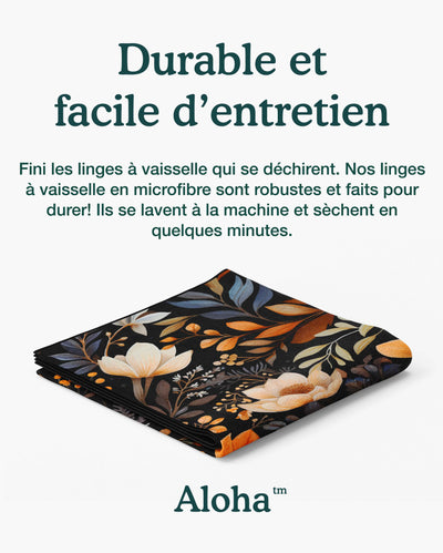 Linges à vaisselle Équinoxe | Ensemble de 3