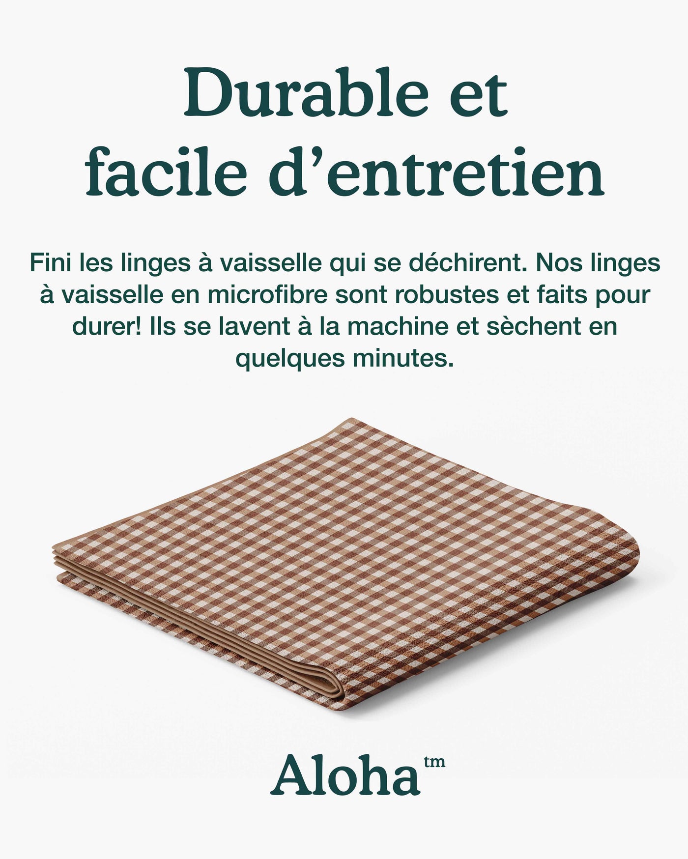 Linges à vaisselle Noisette | Ensemble de 3