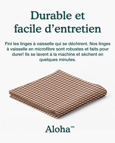 Linges à vaisselle Noisette | Ensemble de 3