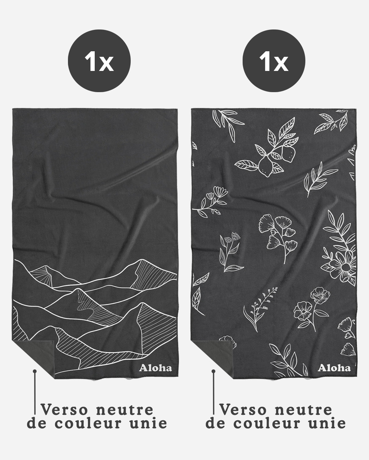 Linges à vaisselle Montagne et Jardin | Duo mixte