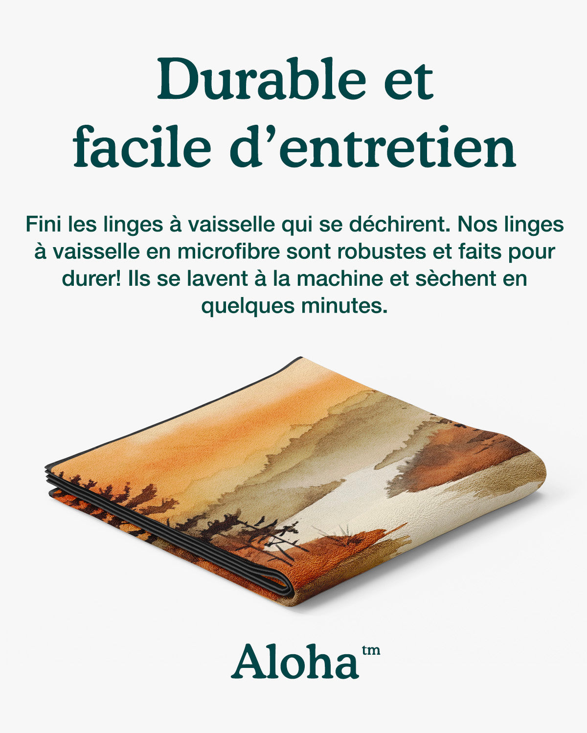 Linges à vaisselle Vallée | Ensemble de 3