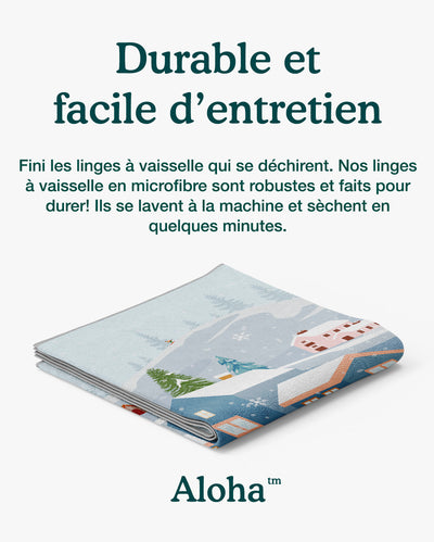 Linges à vaisselle Village | Ensemble de 3