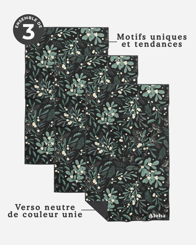 Linges à vaisselle Boréal | Ensemble de 3