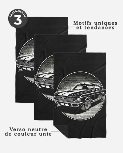 Linges à vaisselle Auto | Ensemble de 3