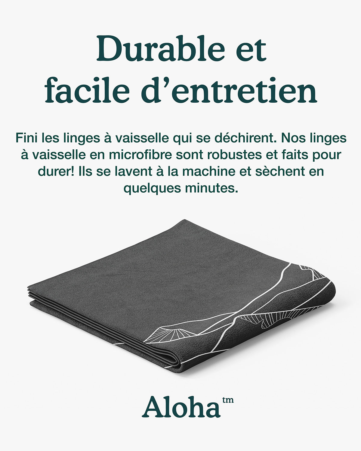 Linges à vaisselle Montagne | Ensemble de 3