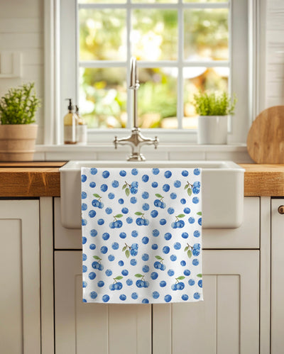 Linges à vaisselle Bleuets Frais | Ensemble de 3