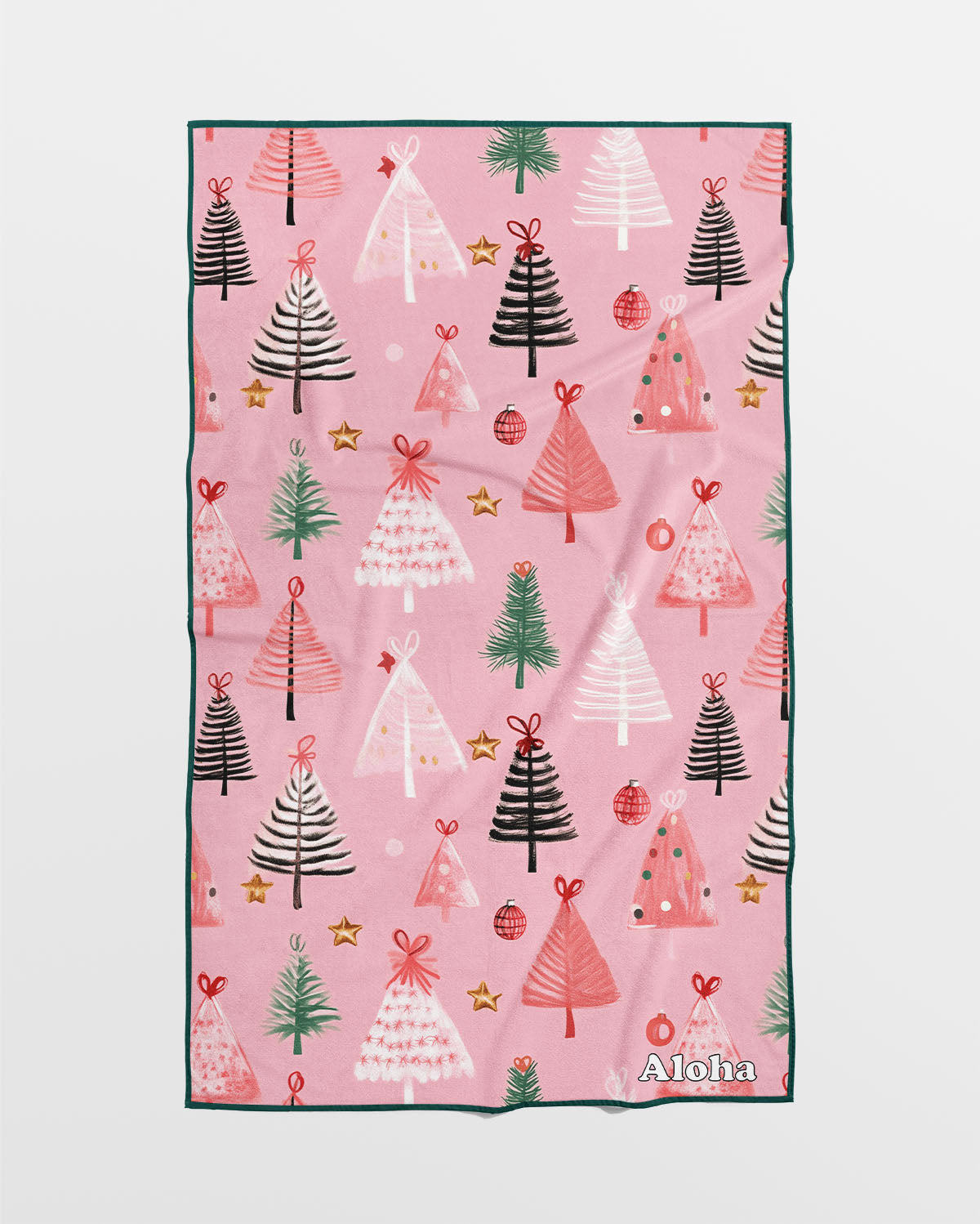 Linges à vaisselle Pink Christmas | Ensemble de 3