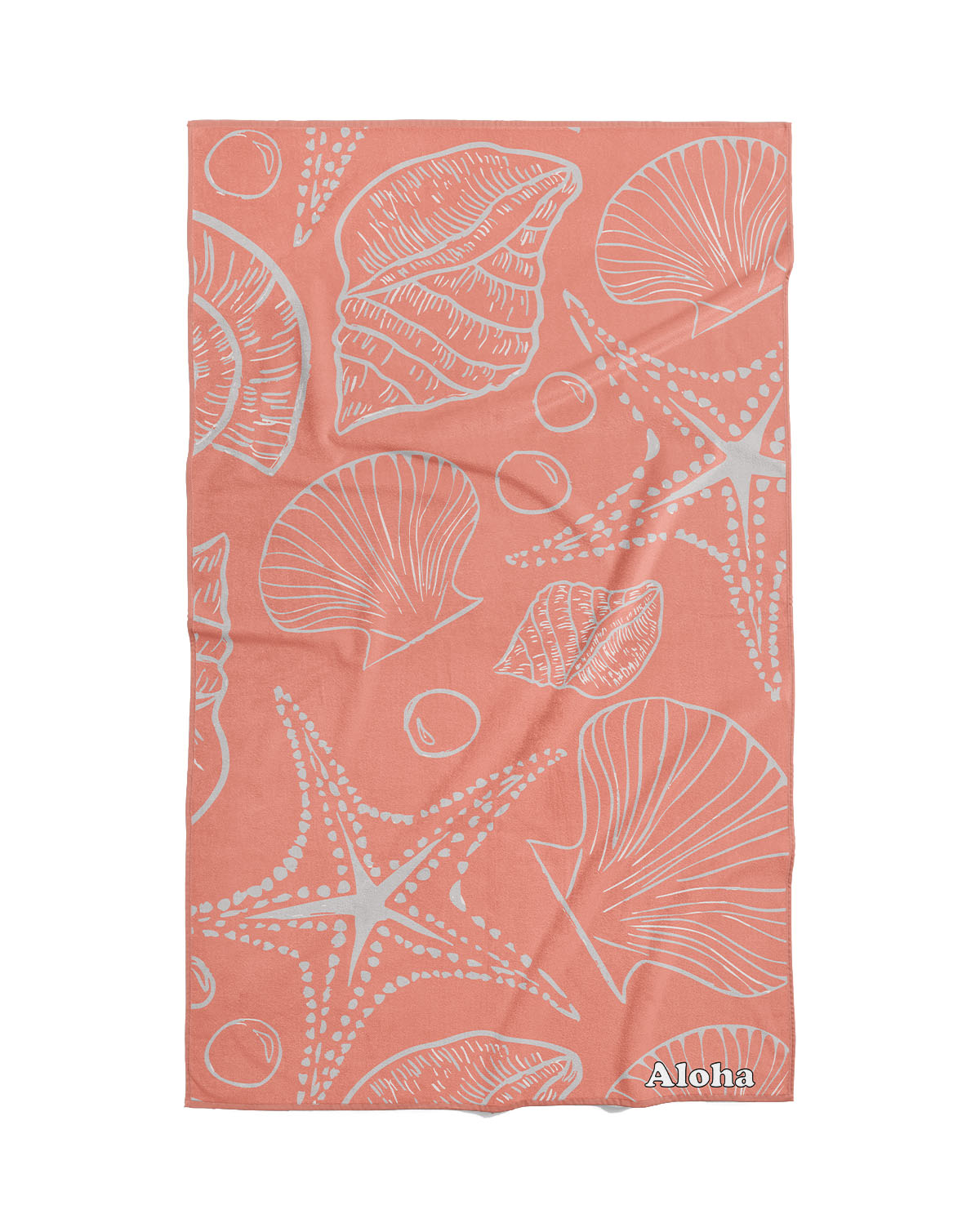 Linges à vaisselle Marée de corail | Ensemble de 3