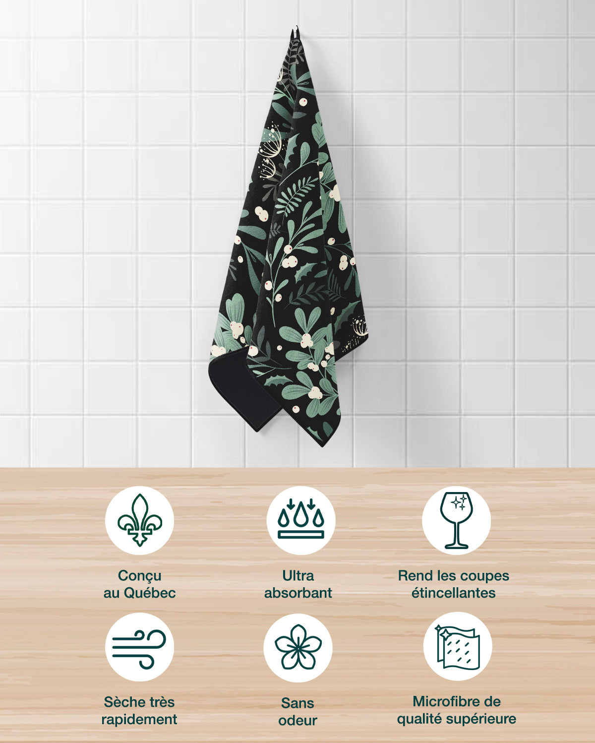 Linges à vaisselle Boréal | Ensemble de 3