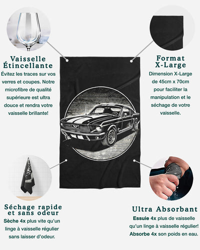 Linges à vaisselle Auto | Ensemble de 3